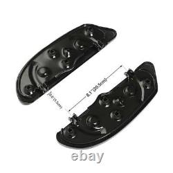 Black Driver Floorboard Fit For Harley Touring Street Road Glide King 1986-2024