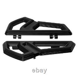 Black Driver Floorboard Footboard Brake Pedal Pad Fit For Harley Touring 00-23
