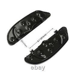 Black Driver Passenger Floorboard Fit For Harley Touring Street Road Glide 86-24