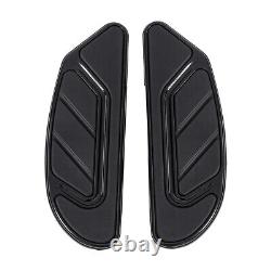 Black Driver Passenger Floorboard Fit For Harley Touring Street Road Glide 86-24