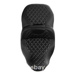 Black Driver Passenger Gel Seat Fit For Harley Touring Electra Tri Glide 2009-23