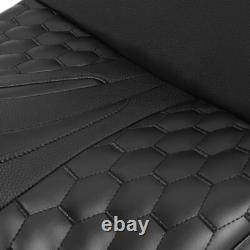 Black Driver Passenger Gel Seat Fit For Harley Touring Road Street Glide 09-23