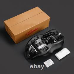 Black Driver Passenger Gel Seat Fit For Harley Touring Road Street Glide 09-23