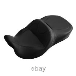 Black Driver Passenger Seat Fit For Harley Touring Road Glide Models 2009-2023 Black Driver Passenger Seat Fit For Harley Touring Road Glide Models 2009-2023