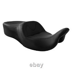 Black Driver Passenger Seat Fit For Harley Touring Road Glide Models 2009-2023 Black Driver Passenger Seat Fit For Harley Touring Road Glide Models 2009-2023