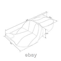 Black Driver Passenger Seat Fit For Harley Touring Road Glide Models 2009-2023 Black Driver Passenger Seat Fit For Harley Touring Road Glide Models 2009-2023