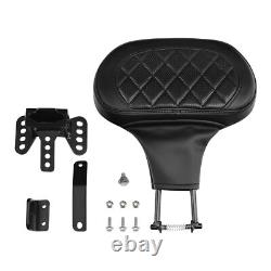 Black Driver Rider Backrest Pad Fit For Harley Touring CVO Road Glide 2023-2025