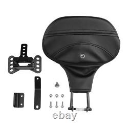 Black Driver Rider Backrest Pad Fit For Harley Touring CVO Road Glide 2023-2025