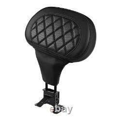 Black Driver Rider Backrest Pad Fit For Harley Touring CVO Road Glide 2023-2025