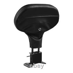 Black Driver Rider Backrest Pad Fit For Harley Touring CVO Road Glide 2023-2025