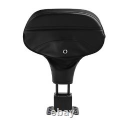 Black Driver Rider Backrest Pad Fit For Harley Touring CVO Road Glide 2023-2025