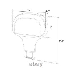 Black Driver Rider Backrest Pad Fit For Harley Touring CVO Road Glide 2023-2025