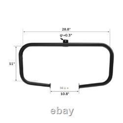 Black Engine Guard Highway Crash Bar Fits For Harley Touring Electra Glide 97-08