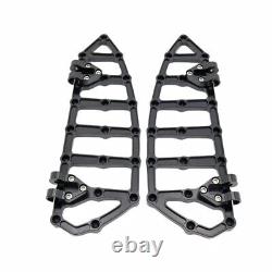 Black Floorboards Foot Pegs Pedals For Harley Touring Road King Softail Trike