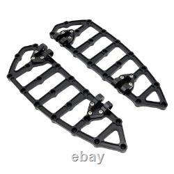 Black Floorboards Foot Pegs Pedals For Harley Touring Road King Softail Trike