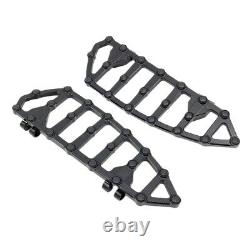 Black Floorboards Foot Pegs Pedals For Harley Touring Road King Softail Trike