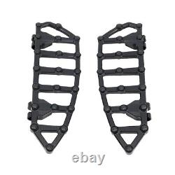 Black Floorboards Foot Pegs Pedals For Harley Touring Road King Softail Trike