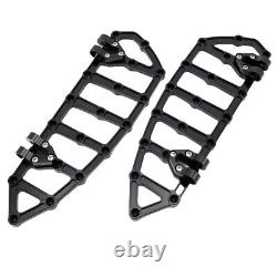 Black Floorboards Foot Pegs Pedals For Harley Touring Road King Softail Trike