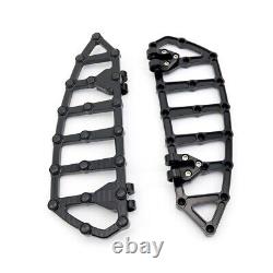 Black Floorboards Foot Pegs Pedals For Harley Touring Road King Softail Trike