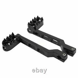 Black Foot Pegs Floorboards Shifter Levers For Harley Softail Touring Road Glide