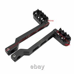 Black Foot Pegs Floorboards Shifter Levers For Harley Softail Touring Road Glide