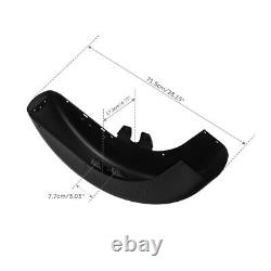 Black Front Fender Fit For Harley Touring Electra Glide Road King FLHR 1989-2013