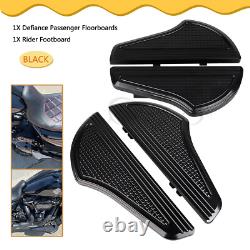 Black Front Rear Footboard Floorboards Fit For Harley Tour Electra Glide FLHTCU