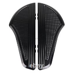 Black Front Rear Footboard Floorboards Fit For Harley Tour Electra Glide FLHTCU