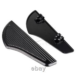 Black Front Rear Footboard Floorboards Fit For Harley Tour Electra Glide FLHTCU