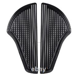 Black Front Rear Footboard Floorboards Fit For Harley Tour Electra Glide FLHTCU