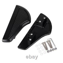 Black Front Rear Footboard Floorboards Fit For Harley Tour Electra Glide FLHTCU