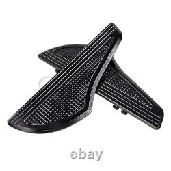 Black Front Rear Footboard Floorboards Fit For Harley Tour Electra Glide FLHTCU