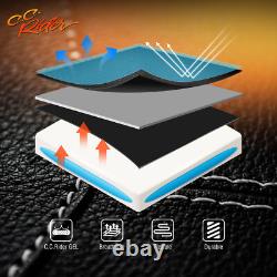 Black Gel Driver Passenger Seat Fit For Harley Touring Street Glide 2009-2023