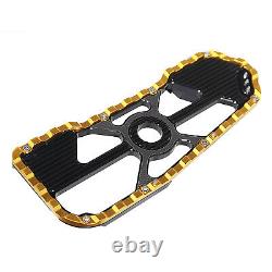 Black Gold Driver Footboards Floorboard For Harley Touring Street Glide 96-23