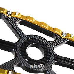 Black Gold Driver Footboards Floorboard For Harley Touring Street Glide 96-23