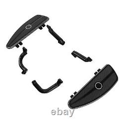 Black Half-Shield Rider Floorboards Mount Bracket Fit For Harley Touring 2017-24