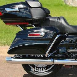Black Hard Bags Sadddlebag Fit For Harley Touring Electra Street Glide 2014-Up