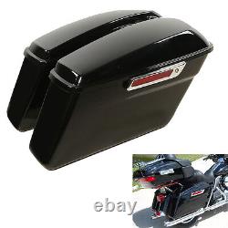 Black Hard Saddlebags Latches Key Fit For Harley Touring Street Glide 1993-2013