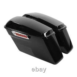 Black Hard Saddlebags Latches Key Fit For Harley Touring Street Glide 1993-2013