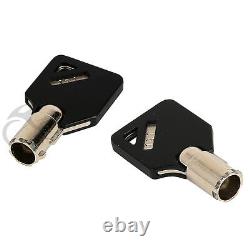 Black Hard Saddlebags Latches Key Fit For Harley Touring Street Glide 1993-2013