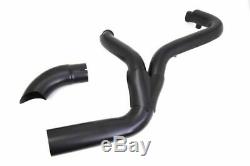 Black High Output 2 into 1 Exhaust Pipe Header Harley Touring Bagger 2007-2016
