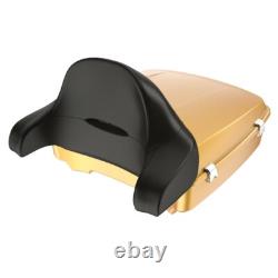 Black Hills Gold Chopped Tour Pack Wrap-Around Backrest F/ 1997-2020 Harley