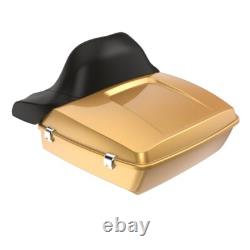 Black Hills Gold Chopped Tour Pack Wrap-Around Backrest F/ 1997-2020 Harley