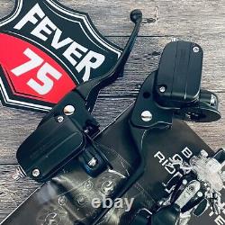 Black Hydraulic Clutch Brake Master Cylinder Lever 14-16 Harley Touring Bagger