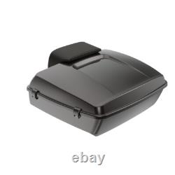 Black Jack Metallic Chopped Tour Pack Pak Luggage Fits for 97+ Harley Touring