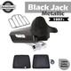 Black Jack Metallic Chopped Tour Pak Wrap-around Backrest For 97+ Harley Touring