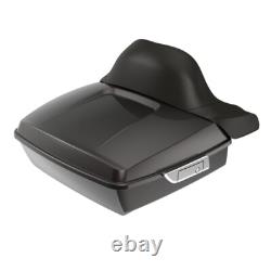 Black Jack Metallic Chopped Tour Pak Wrap-Around Backrest For 97+ Harley Touring