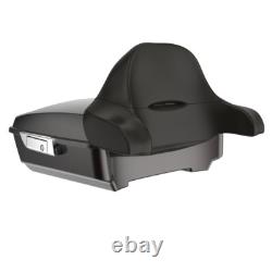 Black Jack Metallic Chopped Tour Pak Wrap-Around Backrest For 97+ Harley Touring