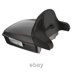 Black Jack Metallic Chopped Tour Pak Wrap-Around Backrest For 97+ Harley Touring