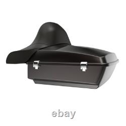Black Jack Metallic Chopped Tour Pak Wrap-Around Backrest For 97+ Harley Touring